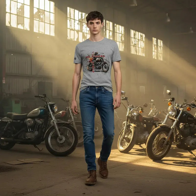 T-shirt biker No Stress Just Vibe - The 66 Room