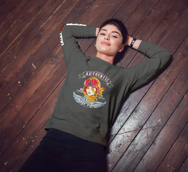 Sweatshirt femme biker Authentic Biker Girls - The 66 Room