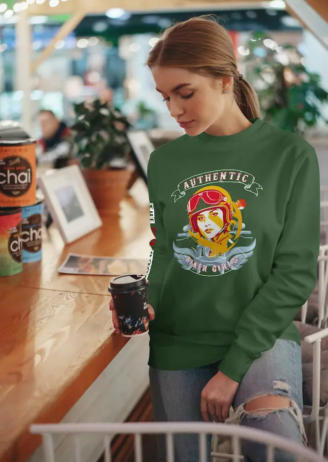Sweatshirt femme biker Authentic Biker Girls - The 66 Room