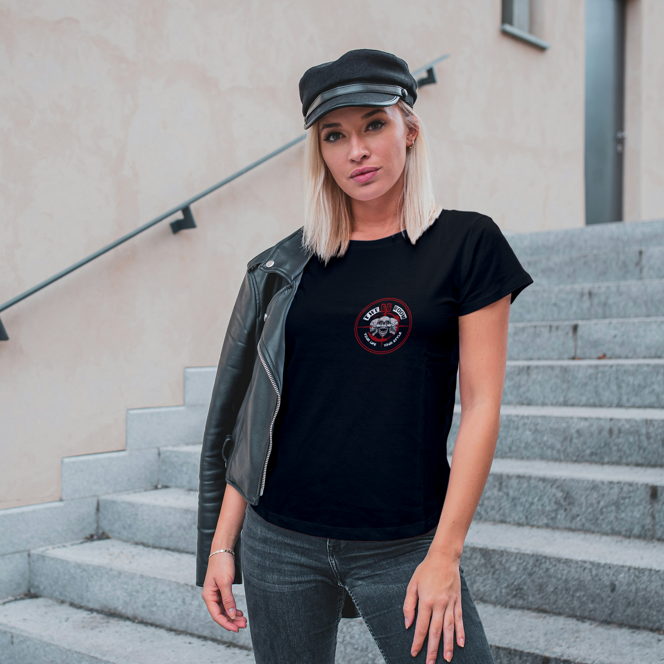T-shirt femme biker The 66 Room - Style Route 67