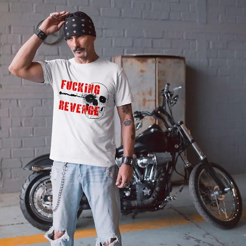 T-shirt Homme "Fucking Revenge" White
