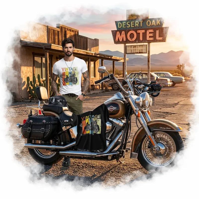 T-shirt biker Vintage - The 66 Room