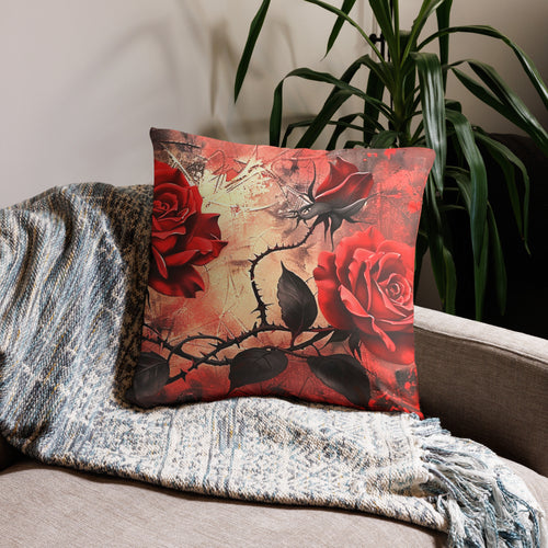Coussin "Skull & Roses" - The 66 Room