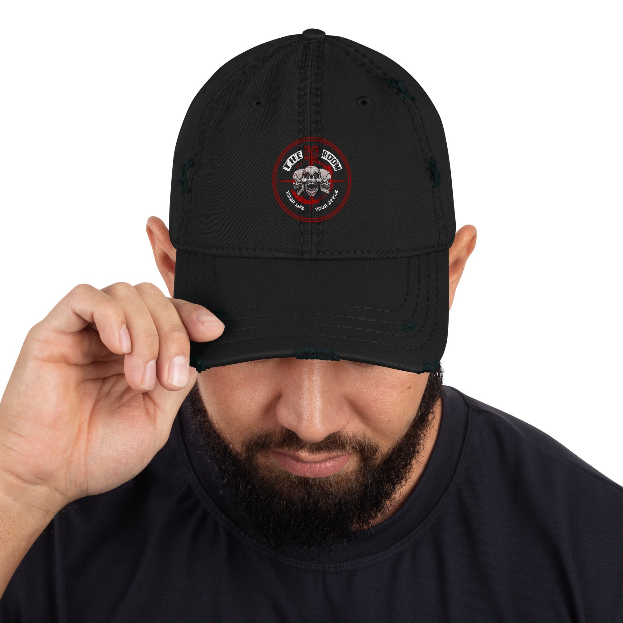 Casquette effet usé biker - The 66 Room