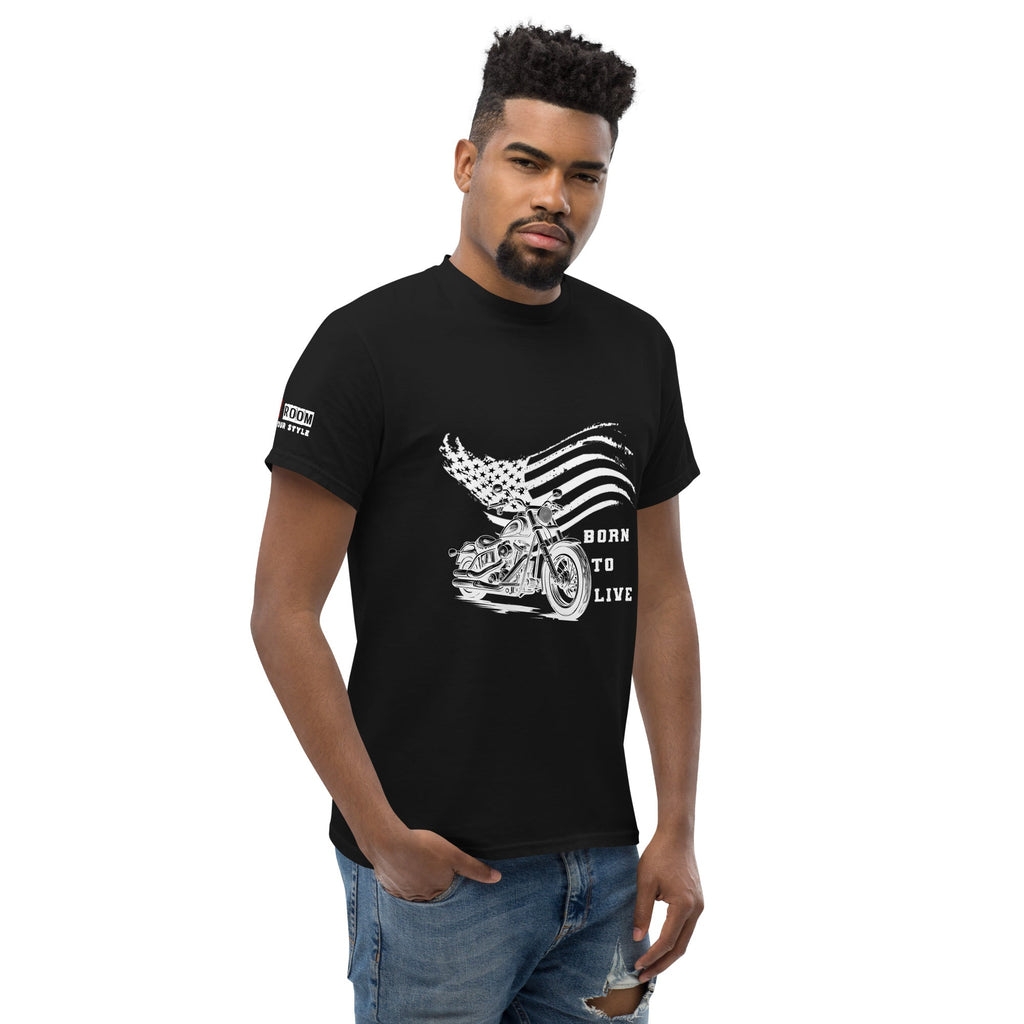 T-shirt biker Born To Live - The 66 Room