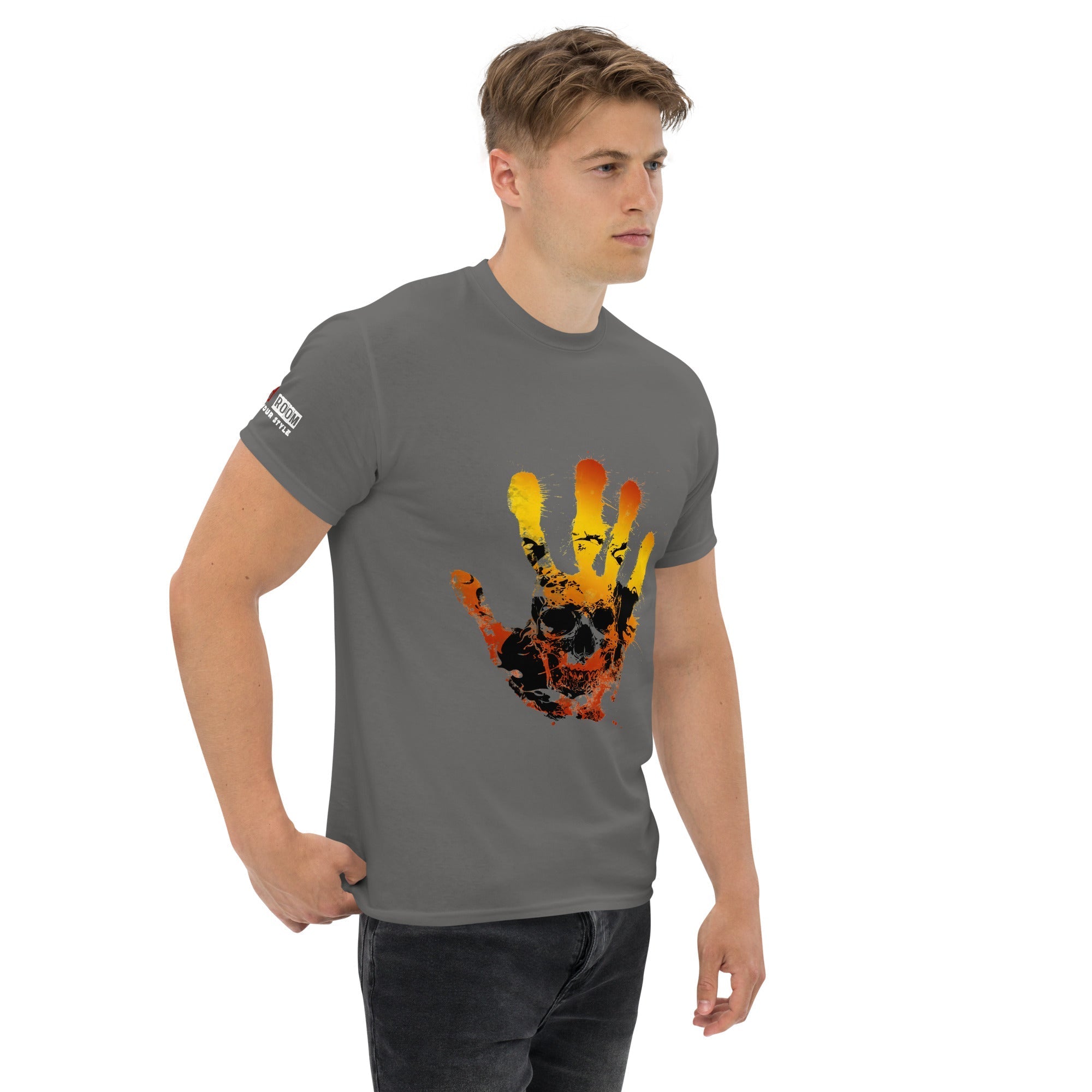 T-shirt biker Hand Skull - The 66 Room