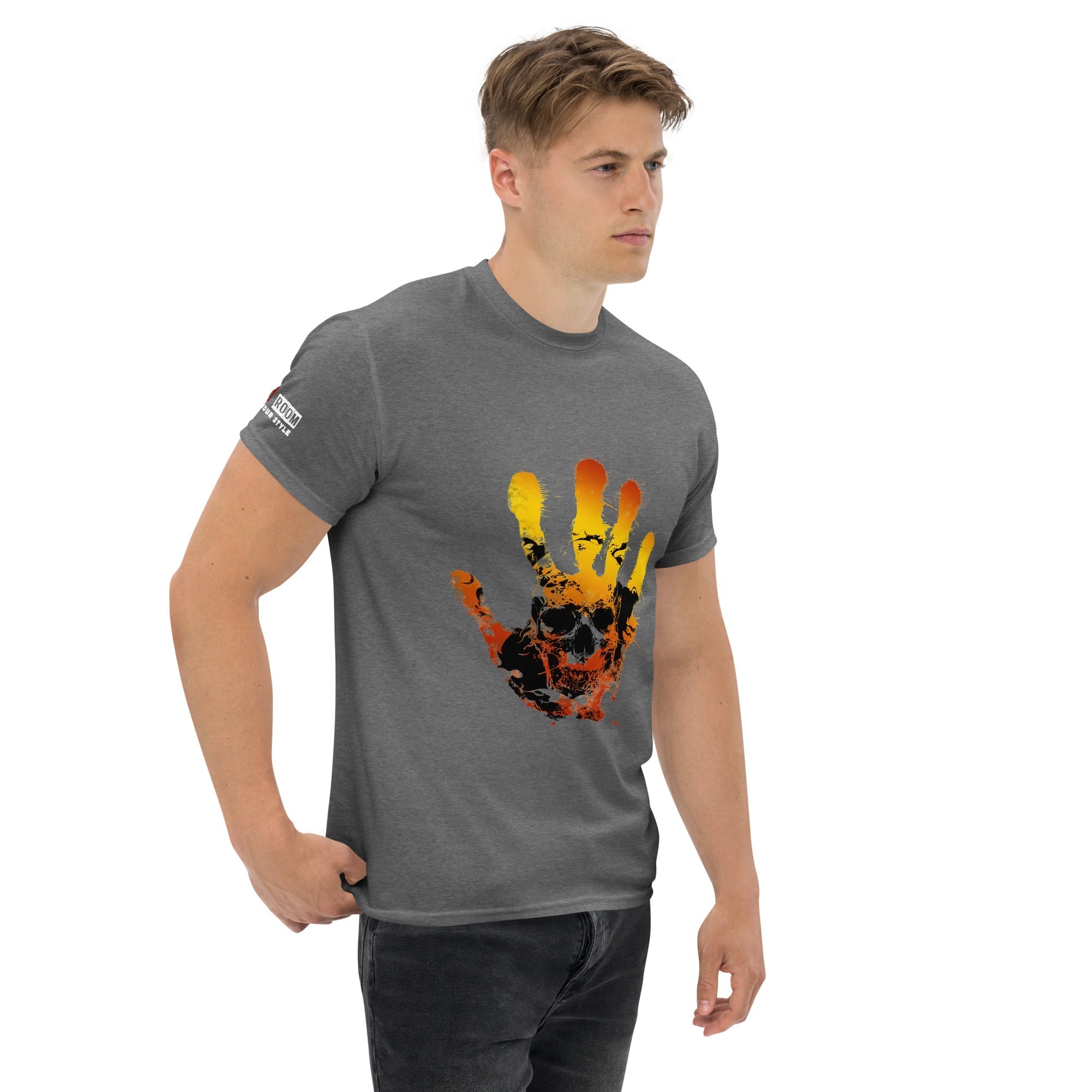 T-shirt biker Hand Skull - The 66 Room