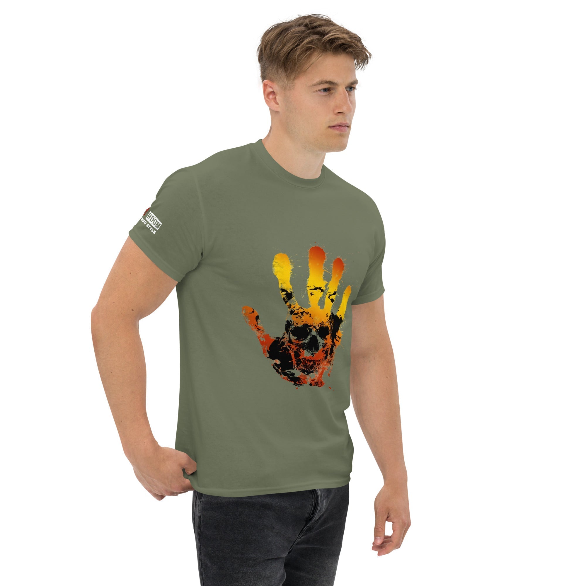 T-shirt biker Hand Skull - The 66 Room