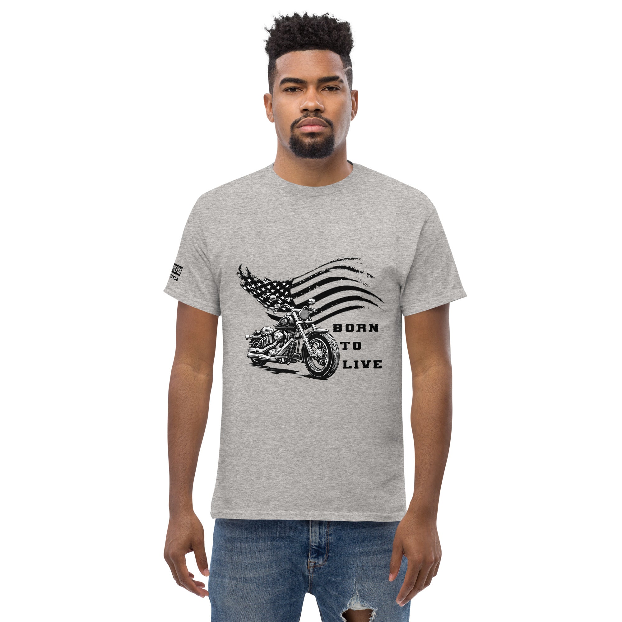 T-shirt biker Born To Live - The 66 Room