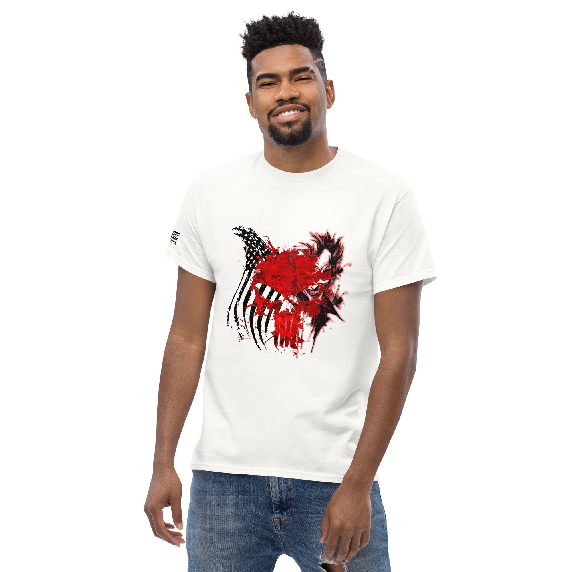 T-shirt biker Punisher Flag Joker - The 66 Room