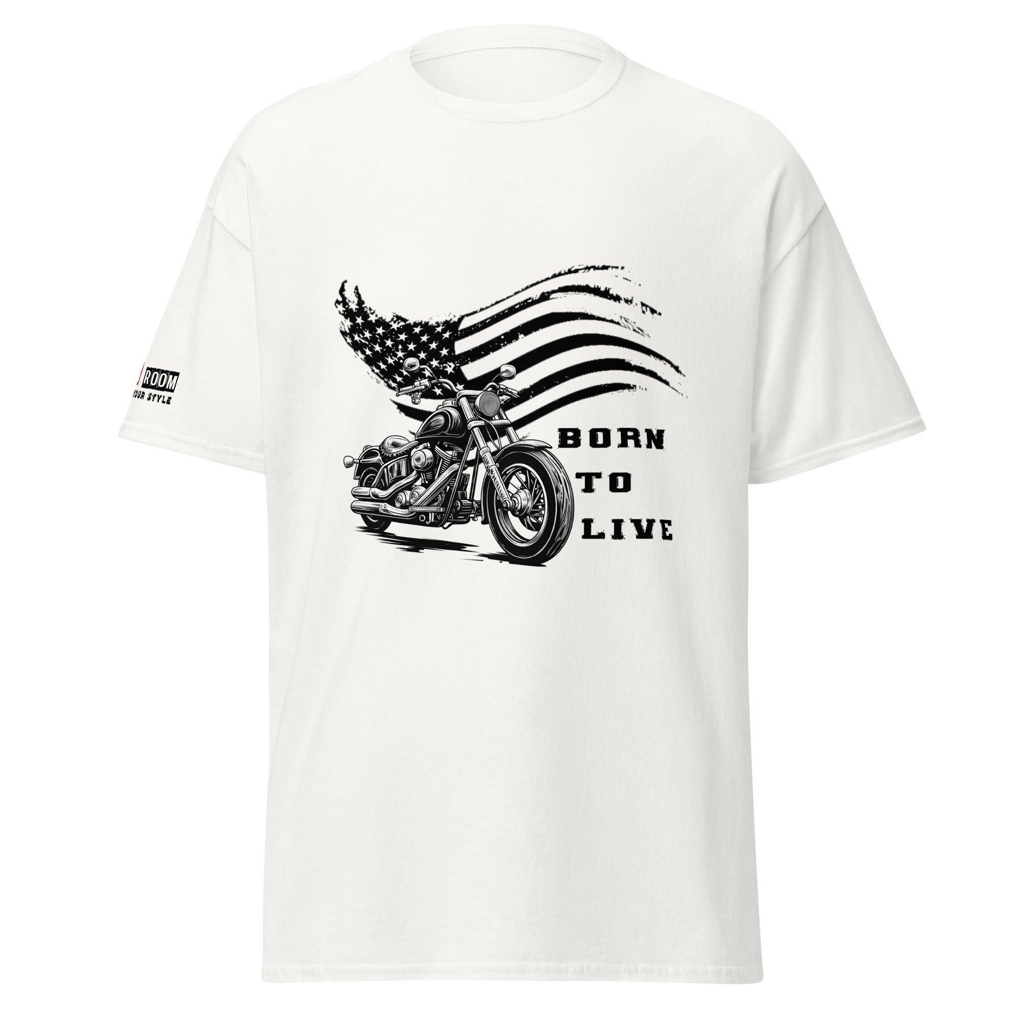 T-shirt biker Born To Live - The 66 Room