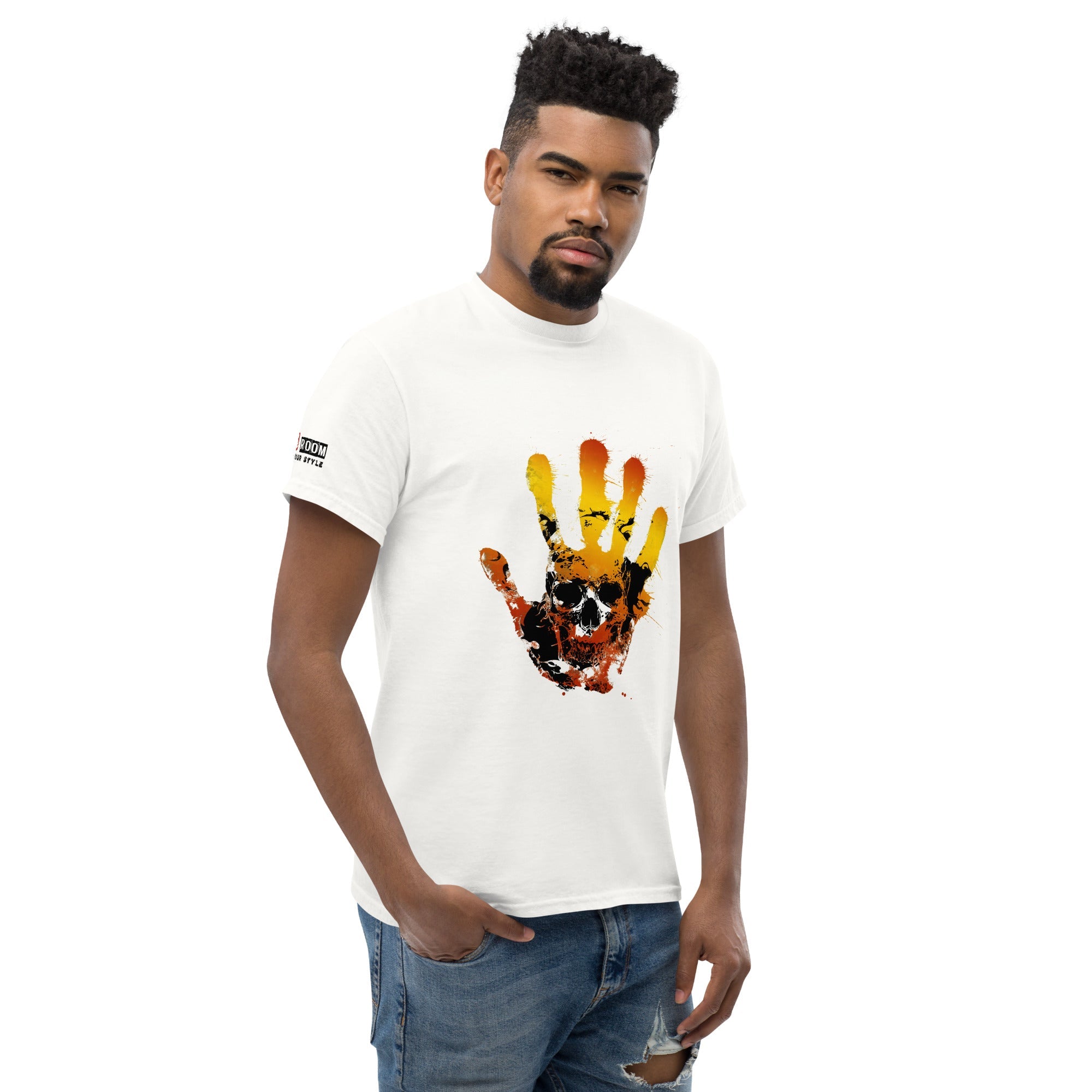 T-shirt biker Hand Skull - The 66 Room