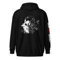 Veste zippée biker B&W Skull 1 - The 66 Room