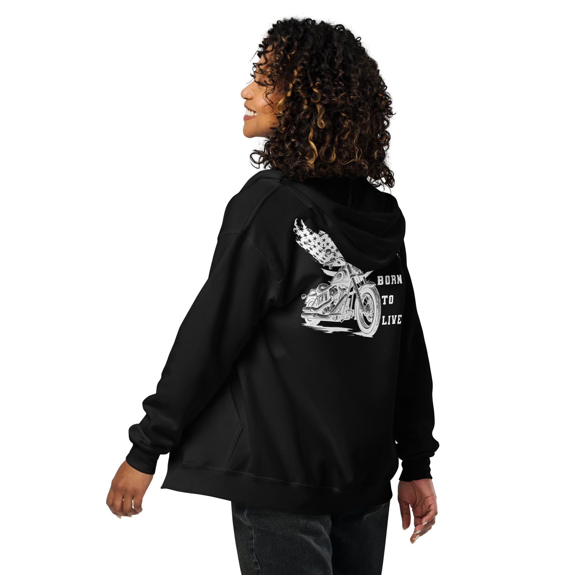 Veste zippée biker Born To Live - The 66 Room