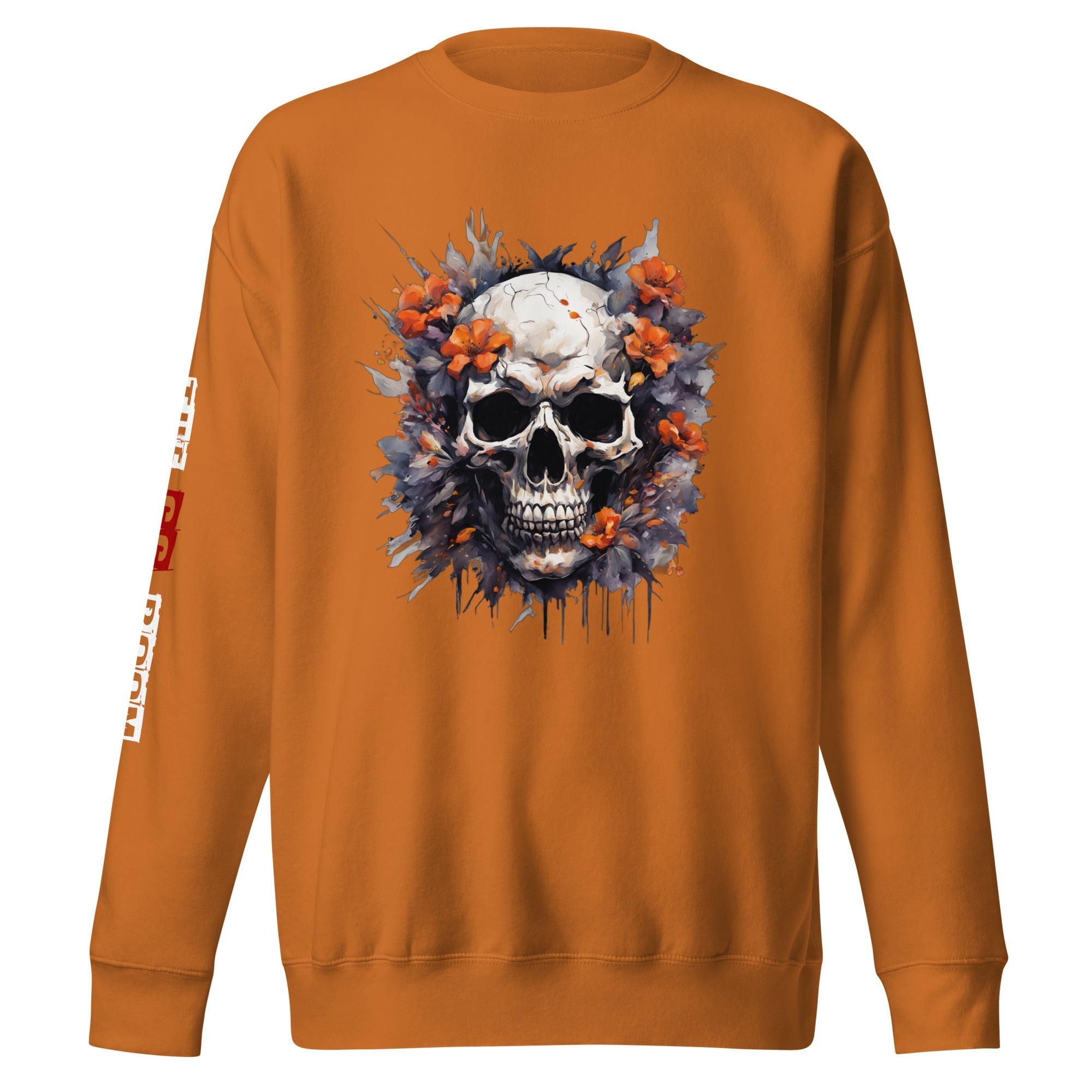 Sweatshirt femme biker Flower Skull 5 - The 66 Room