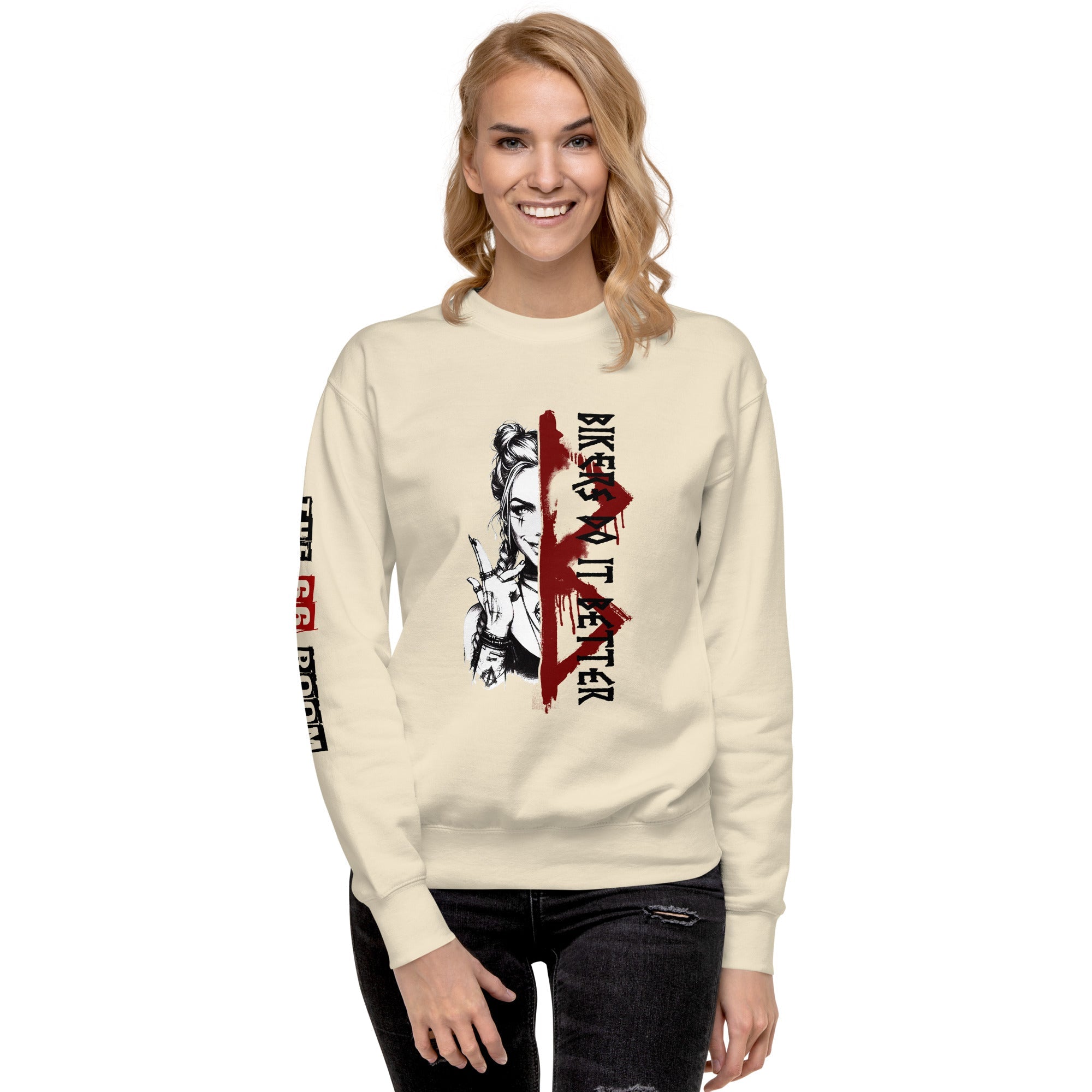 Sweatshirt femme biker Bikers Do It Better - The 66 Room