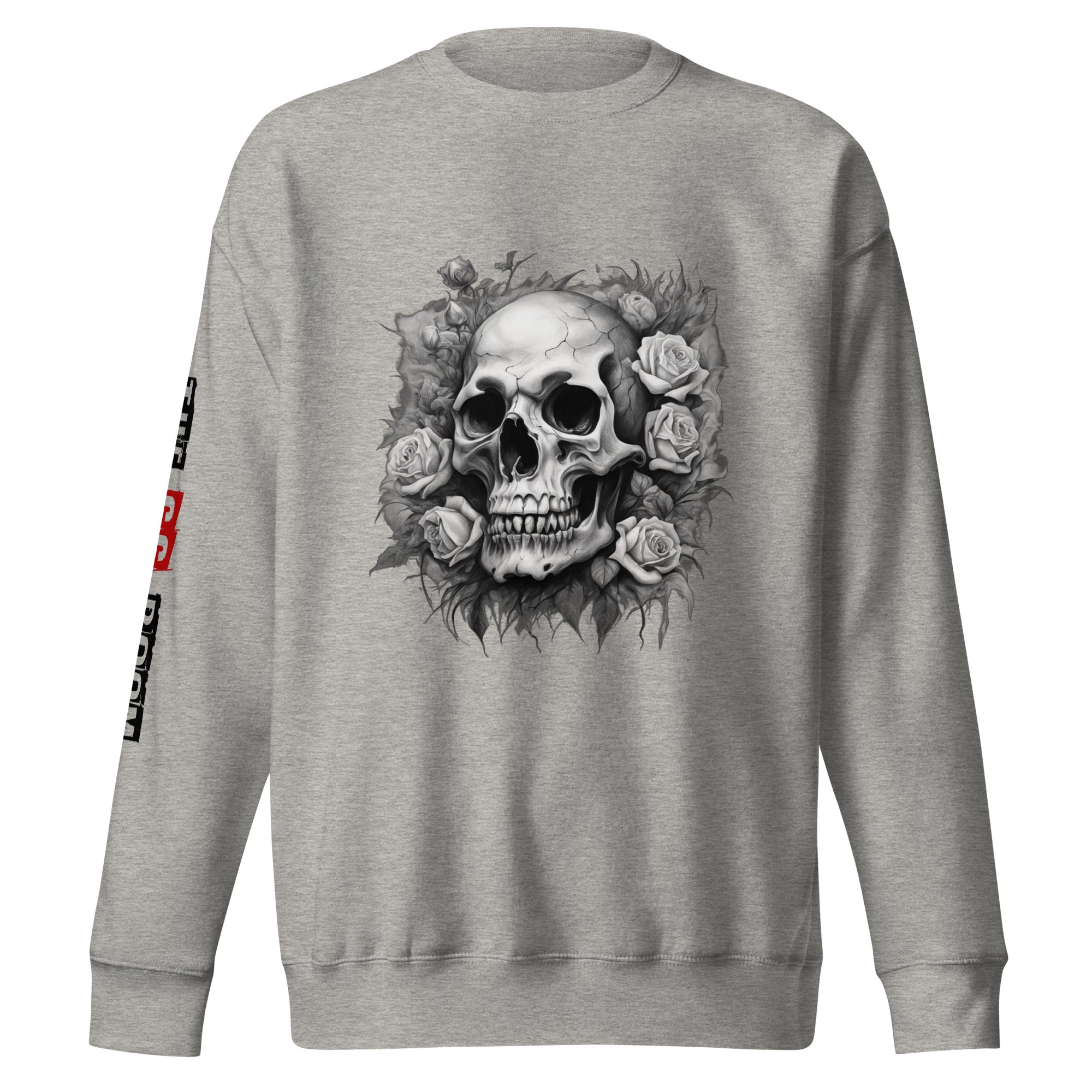 Sweatshirt femme biker Flower Skull 3 - The 66 Room
