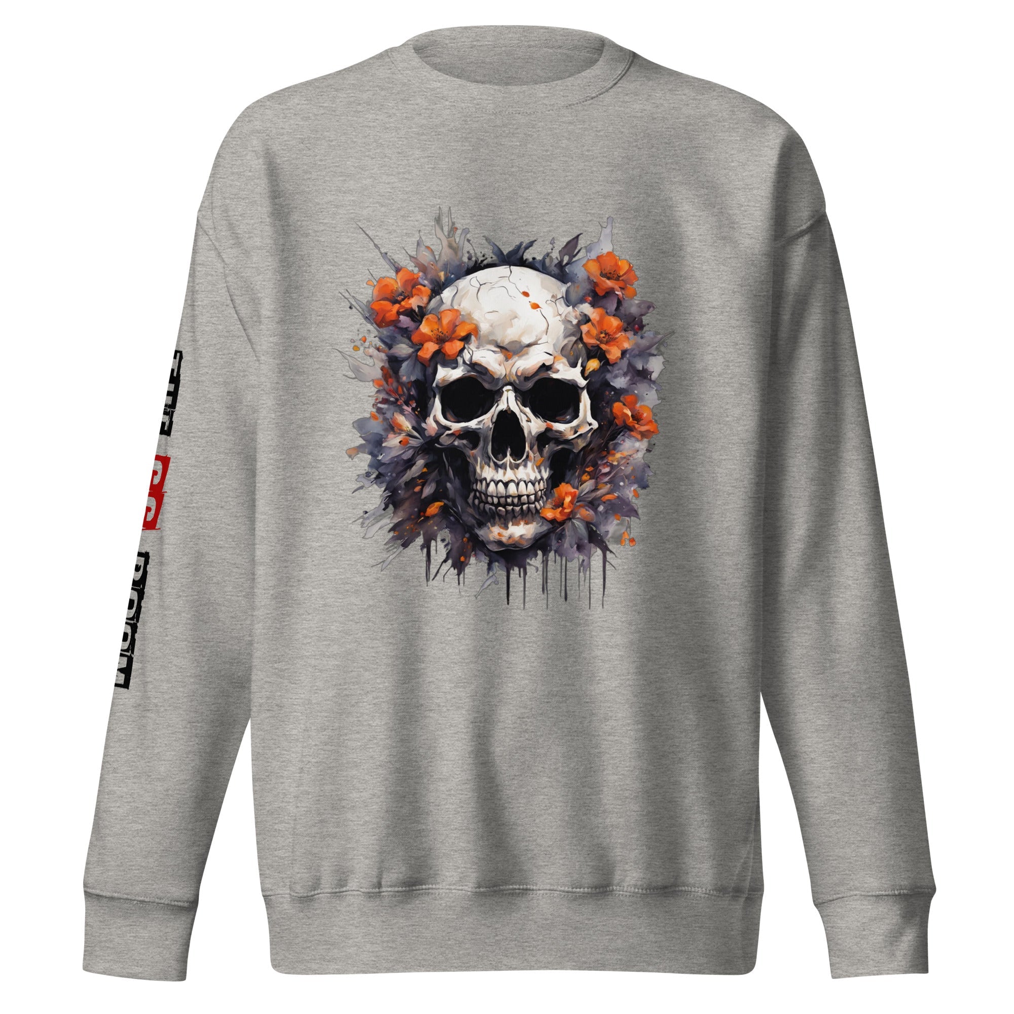 Sweatshirt femme biker Flower Skull 5 - The 66 Room