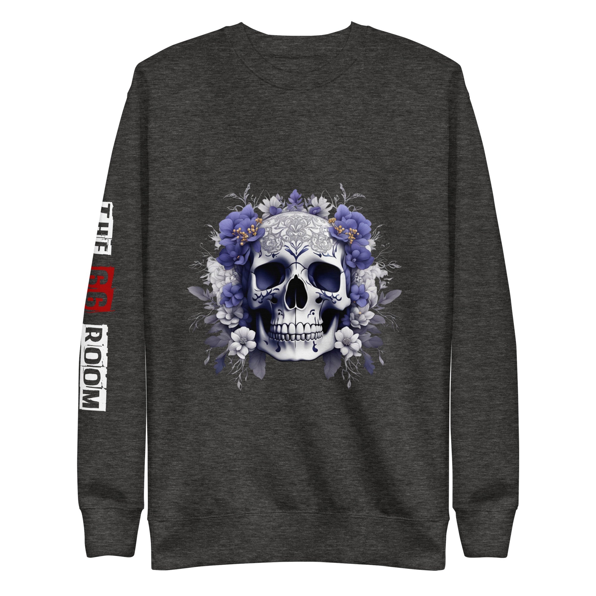 Sweatshirt femme biker Flower Skull 2 - The 66 Room