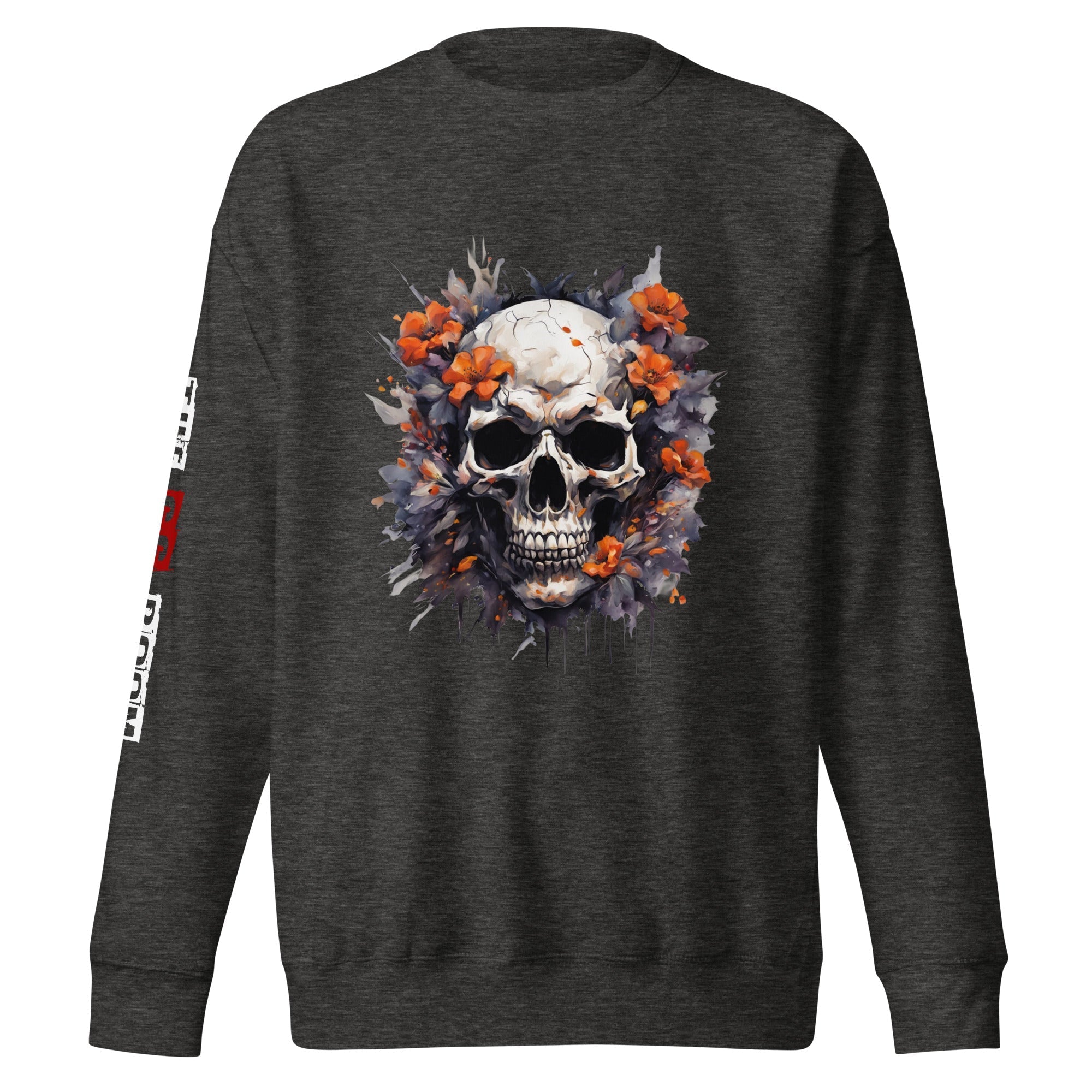Sweatshirt femme biker Flower Skull 5 - The 66 Room