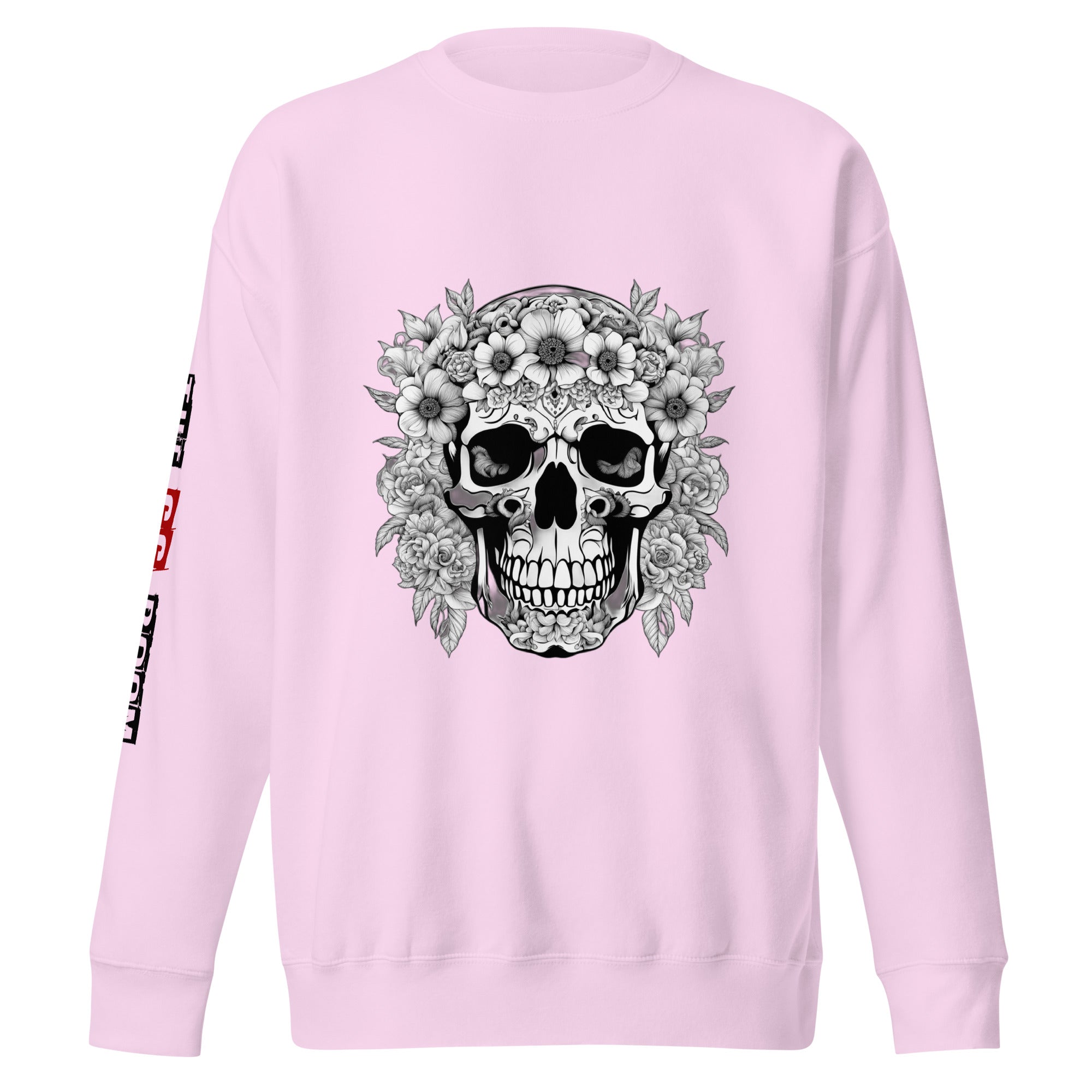 Sweatshirt femme biker Flower Skull 1 - The 66 Room