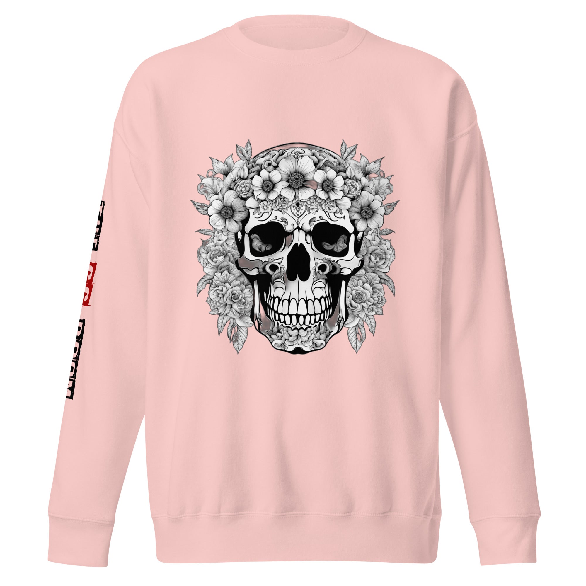 Sweatshirt femme biker Flower Skull 1 - The 66 Room