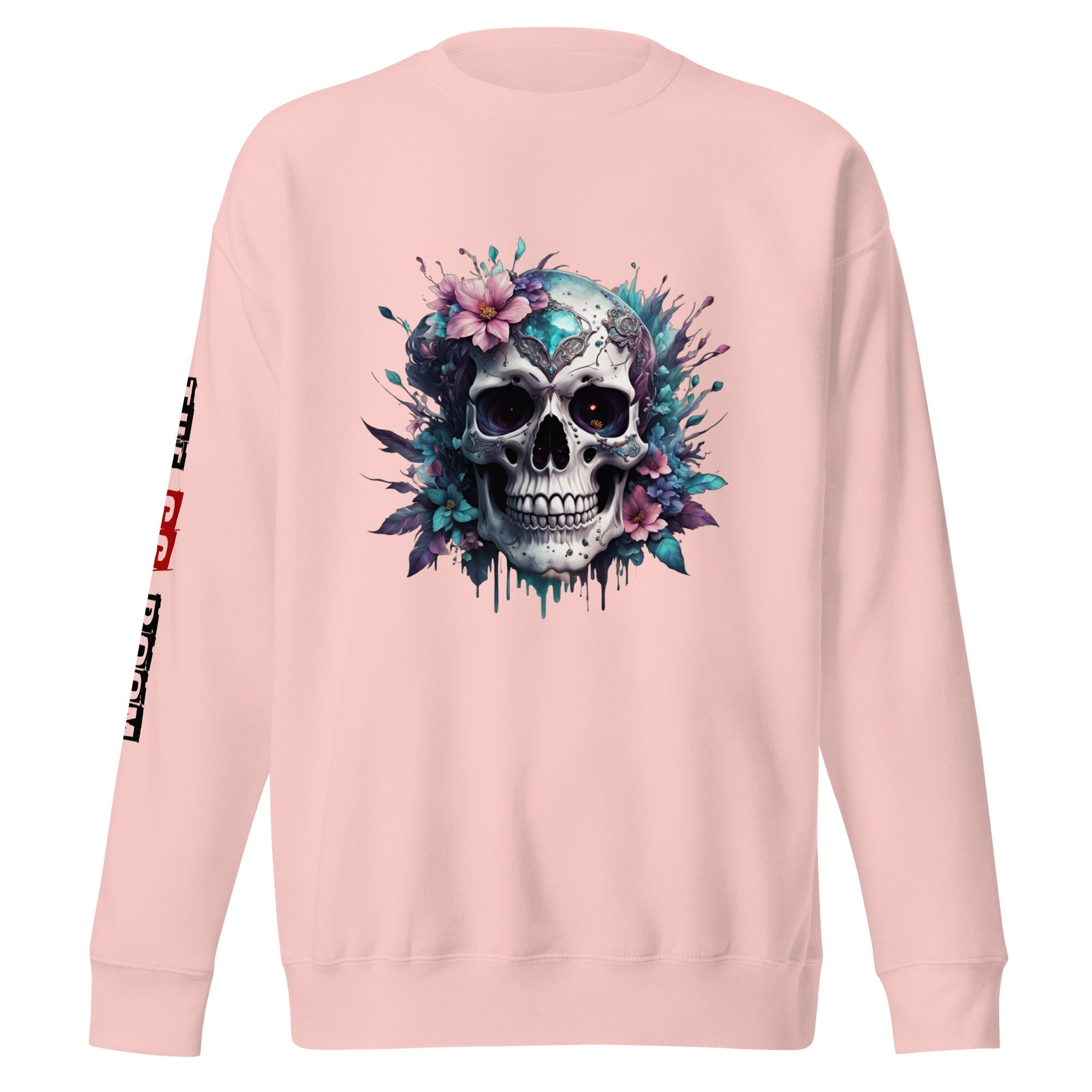 Sweatshirt femme biker Flower Skull 4 - The 66 Room