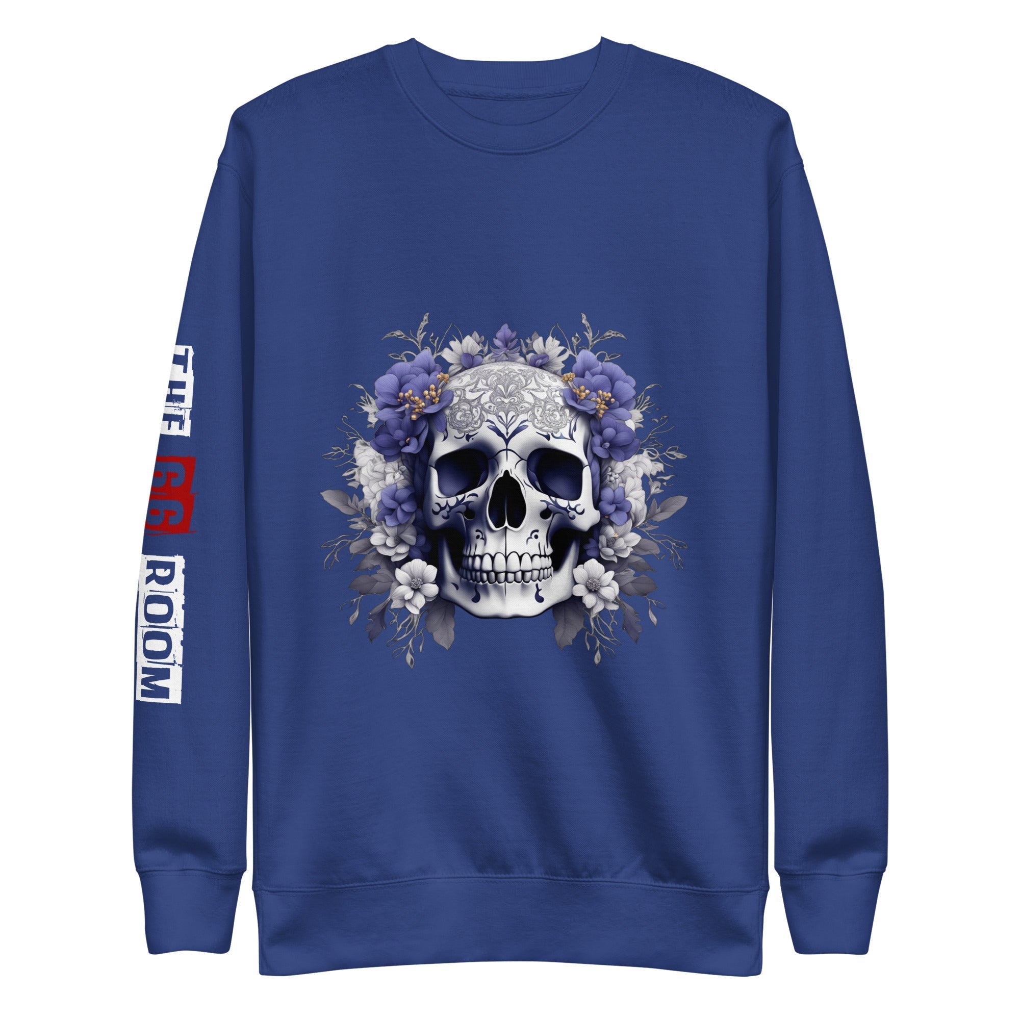 Sweatshirt femme biker Flower Skull 2 - The 66 Room