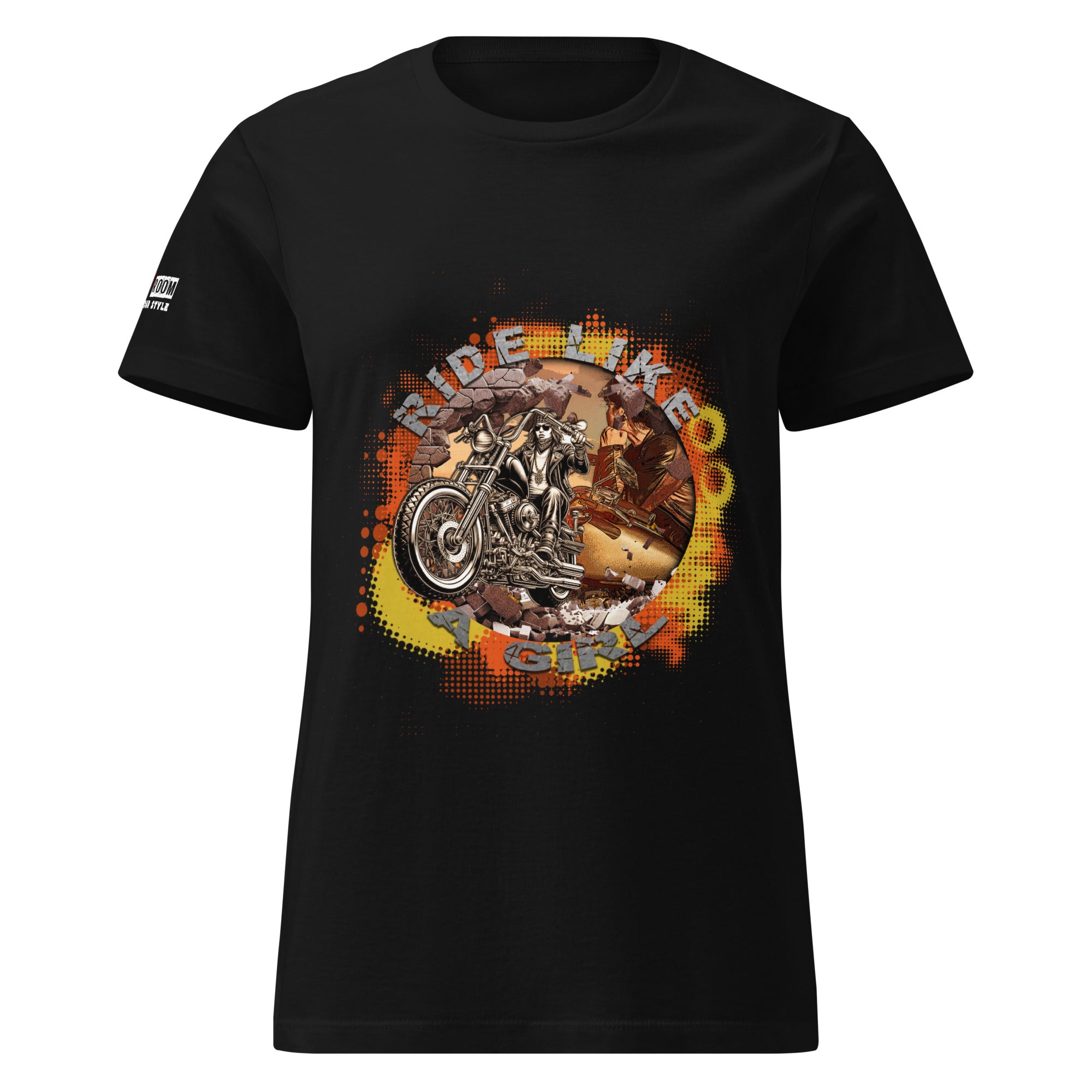 T-shirt femme biker Ride Like Girl - The 66 Room