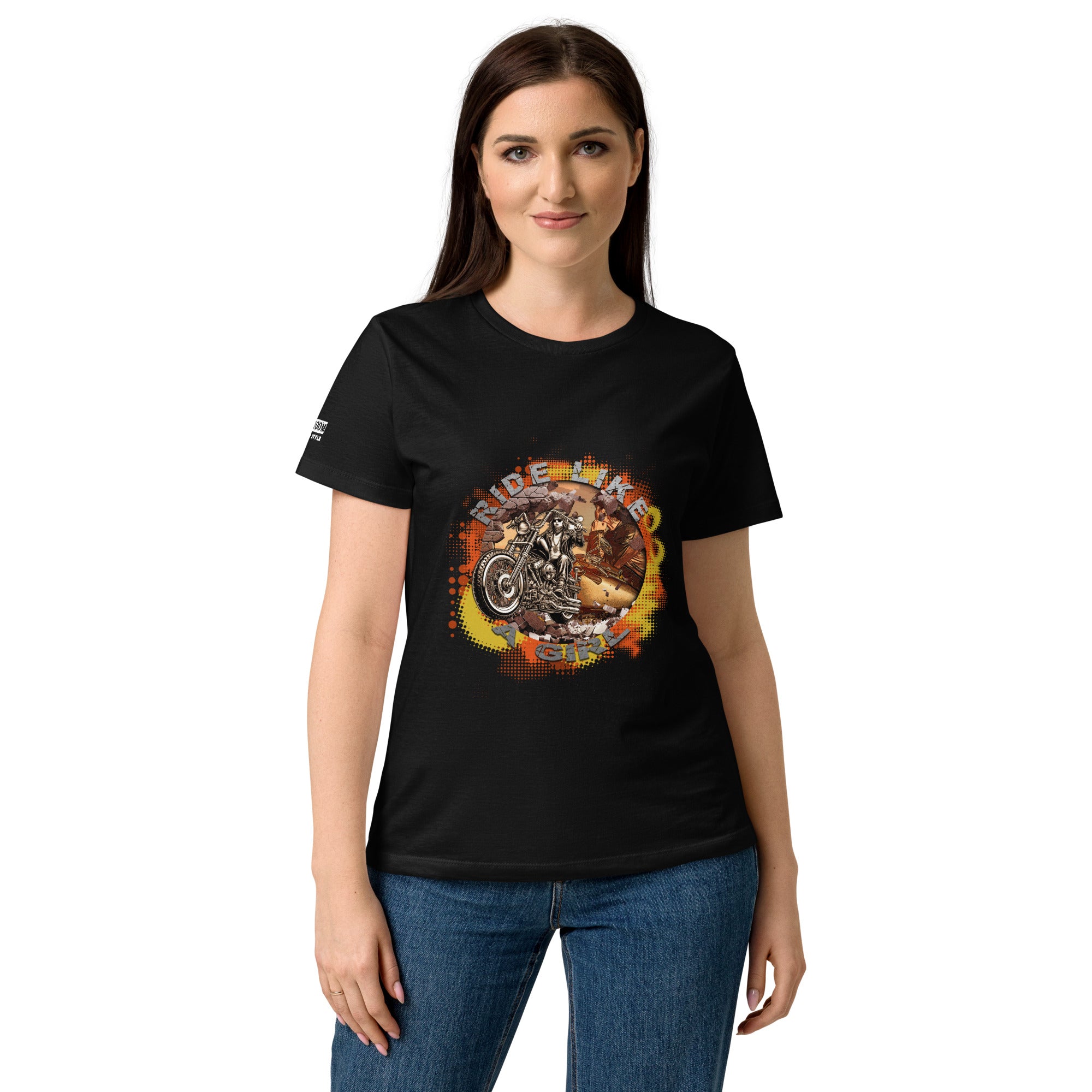 T-shirt femme biker Ride Like Girl - The 66 Room