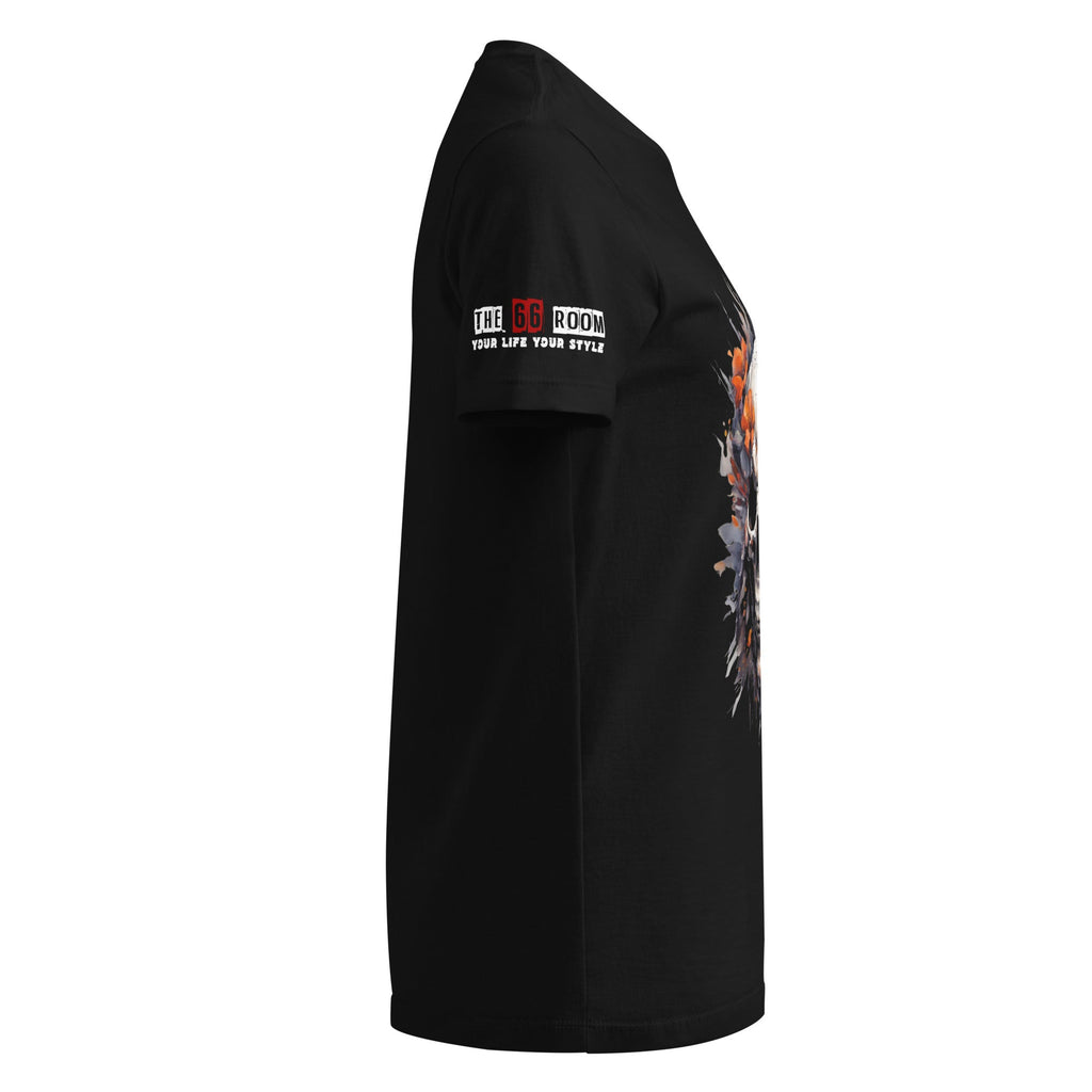T-shirt femme biker Flower Skull 5 - The 66 Room