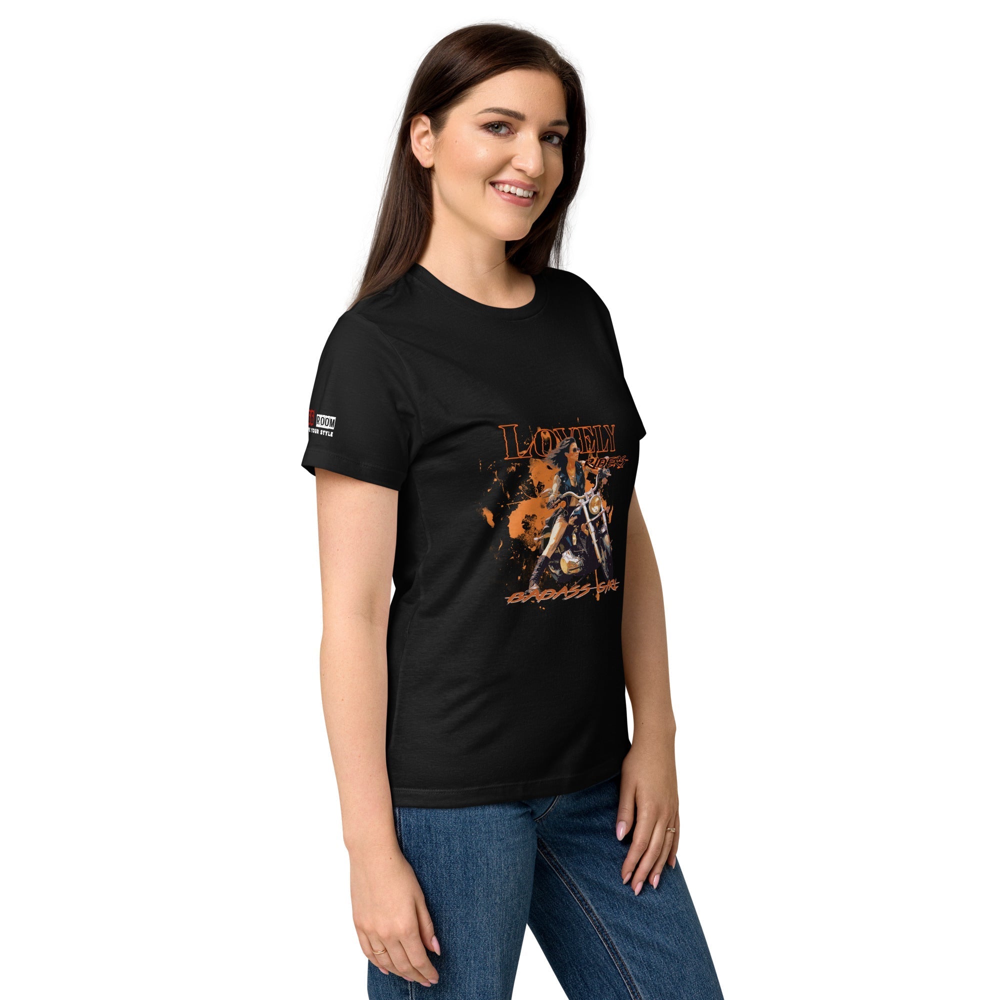 T-shirt femme biker Badass Girl - The 66 Room