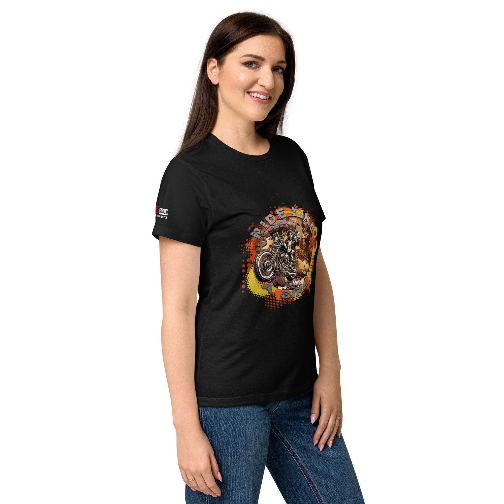 T-shirt femme biker Ride Like Girl - The 66 Room