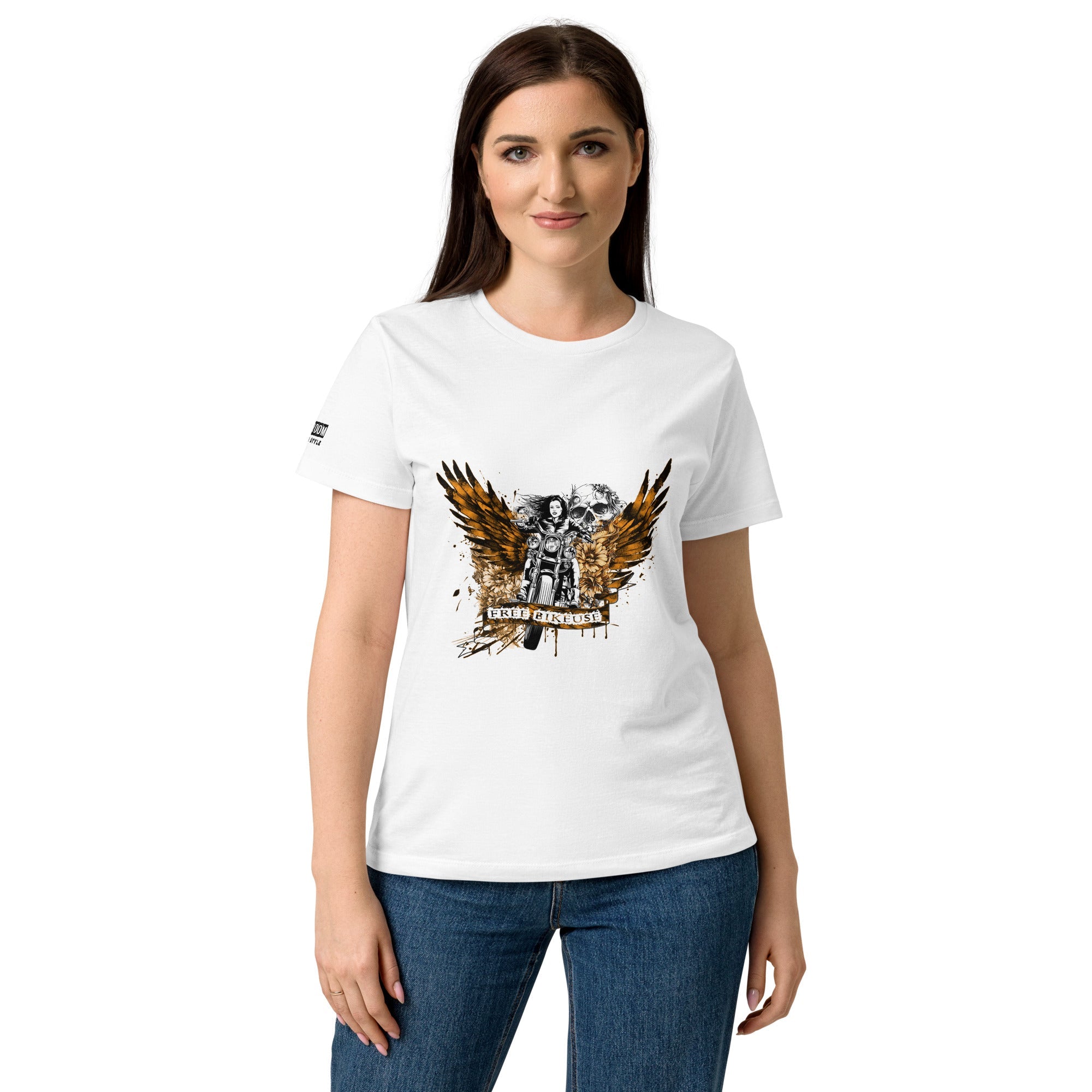 T-shirt femme biker Free Bikeuse - The 66 Room