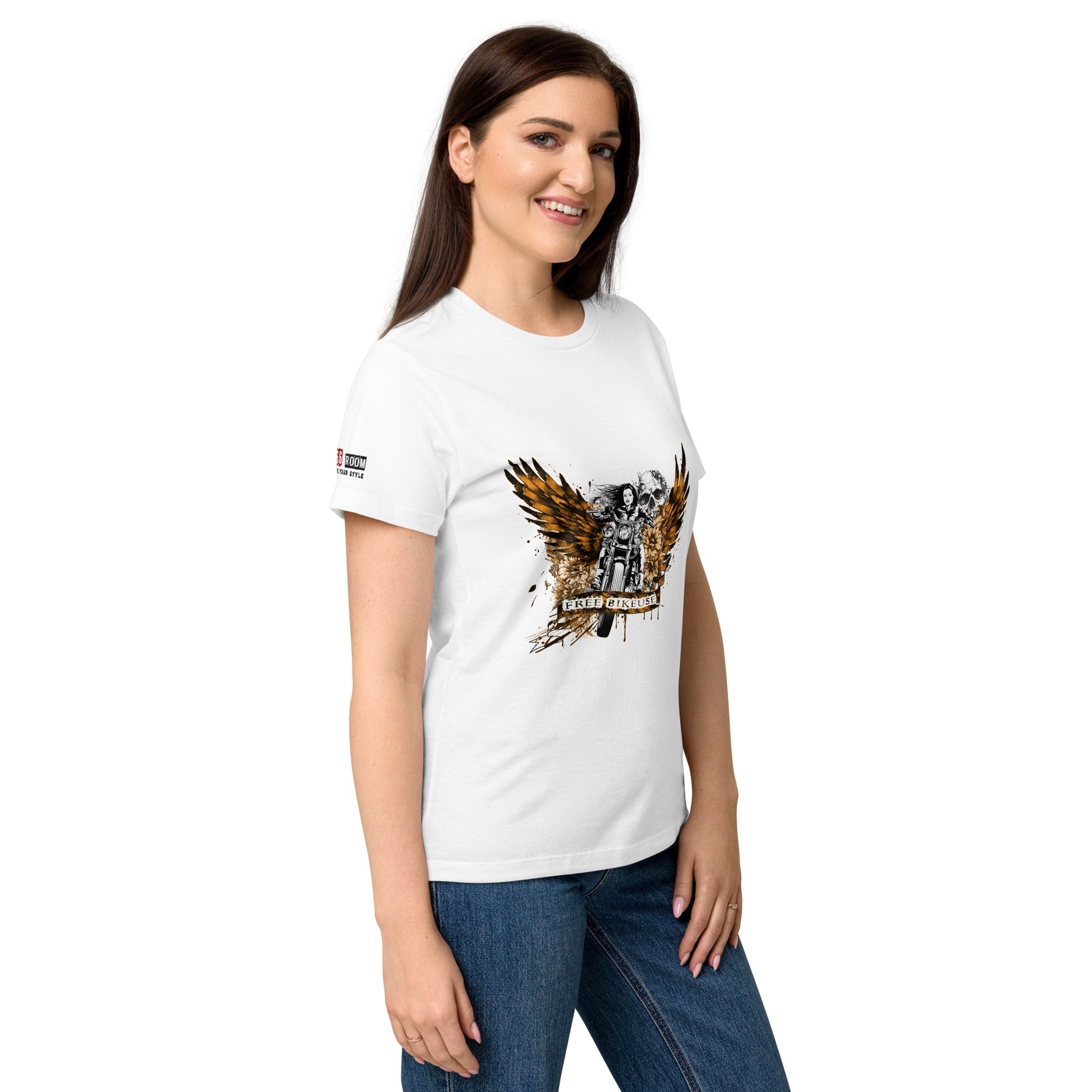 T-shirt femme biker Free Bikeuse - The 66 Room